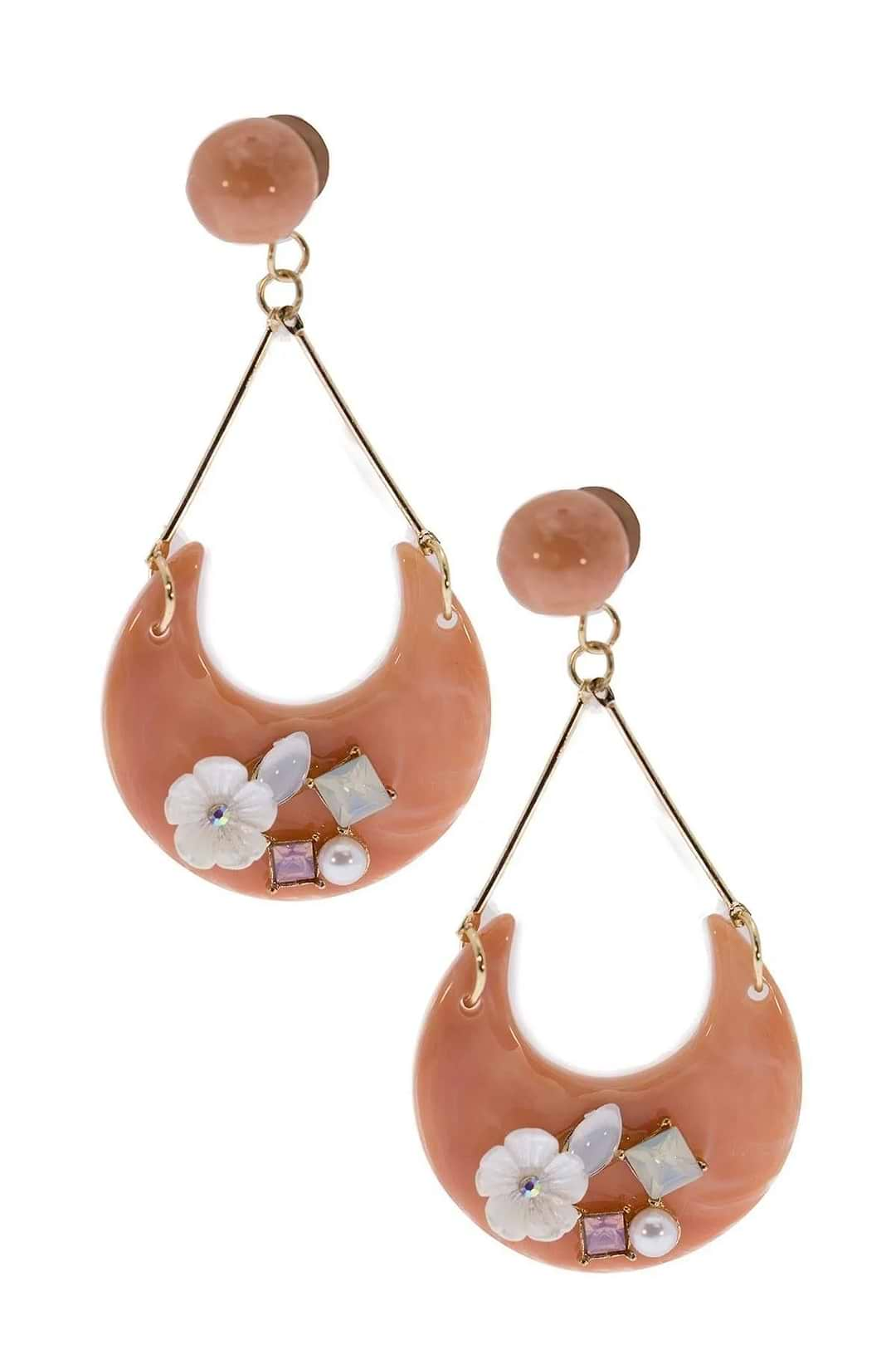 Flight of Fancy Drop Earring Sandy Brown