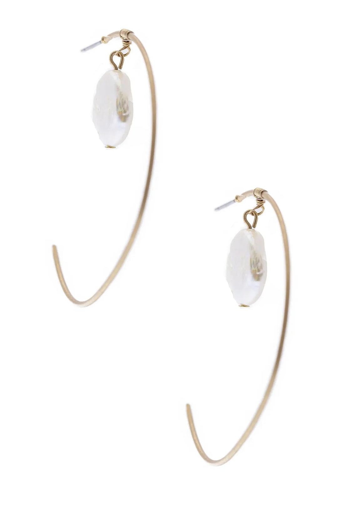 Open Space Hoop Earring gold