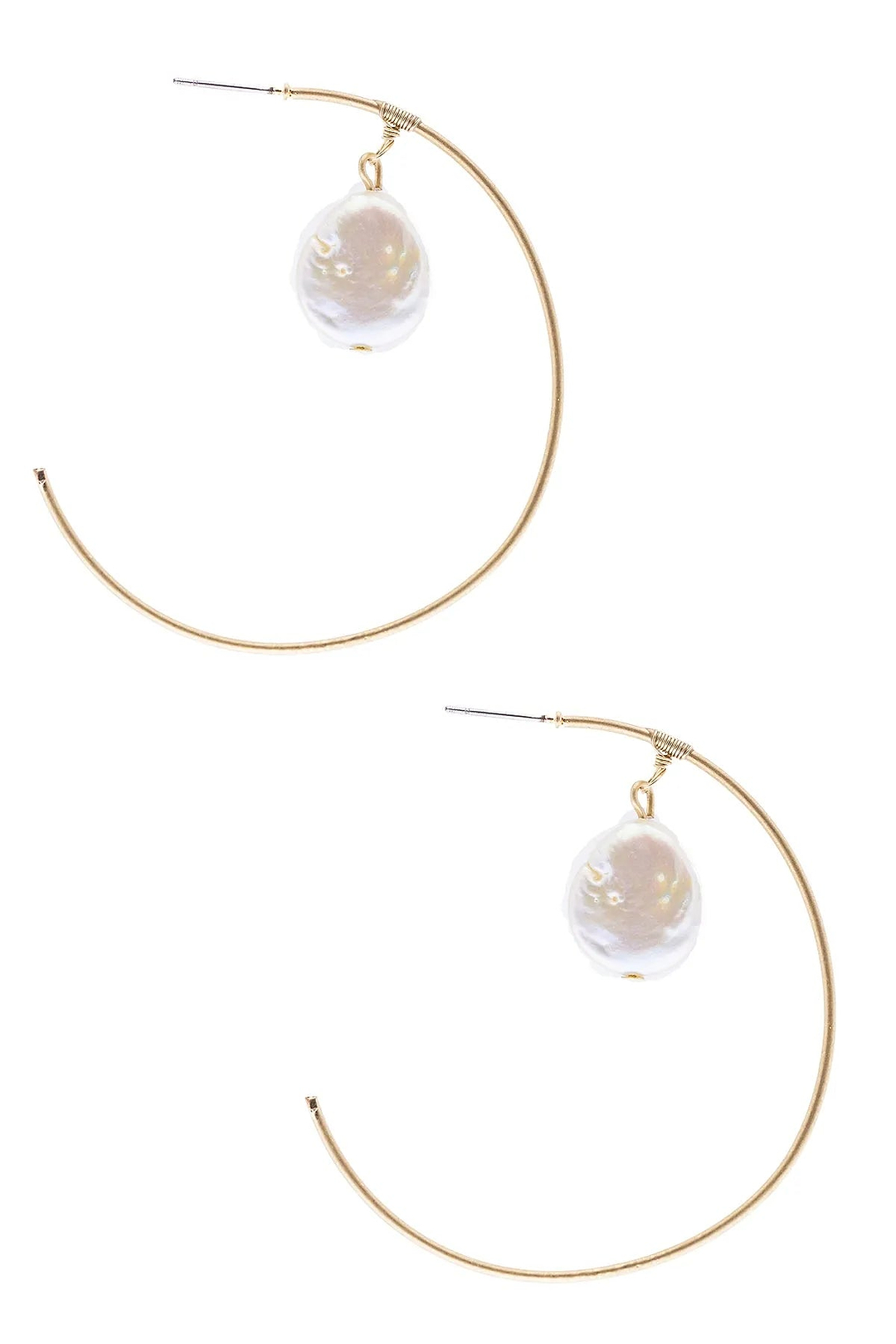 Open Space Hoop Earring gold