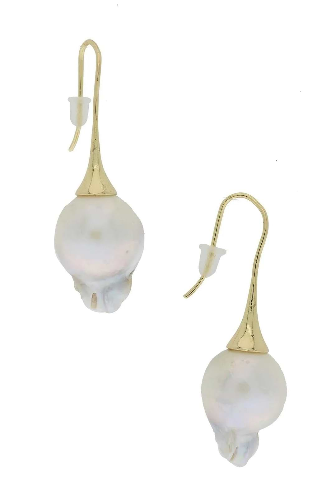 Baroque Drop Earring Linen