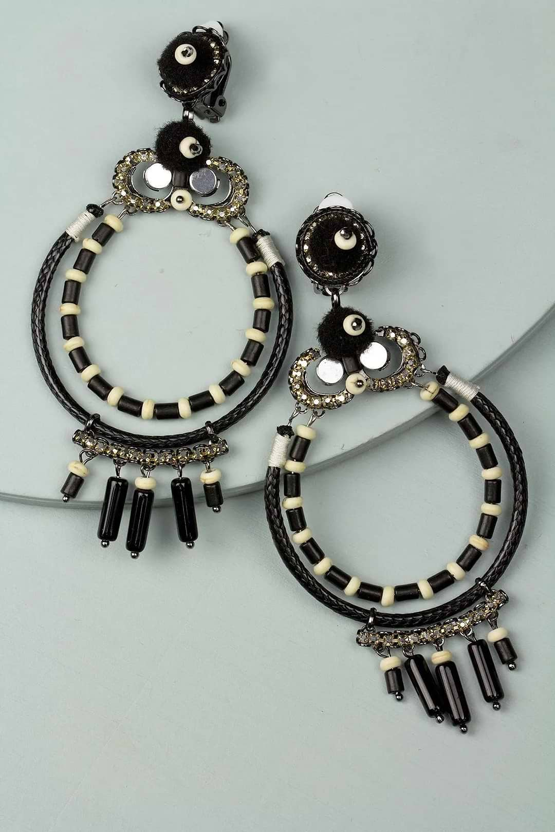 Gatz Clip-On Statement Earring Black