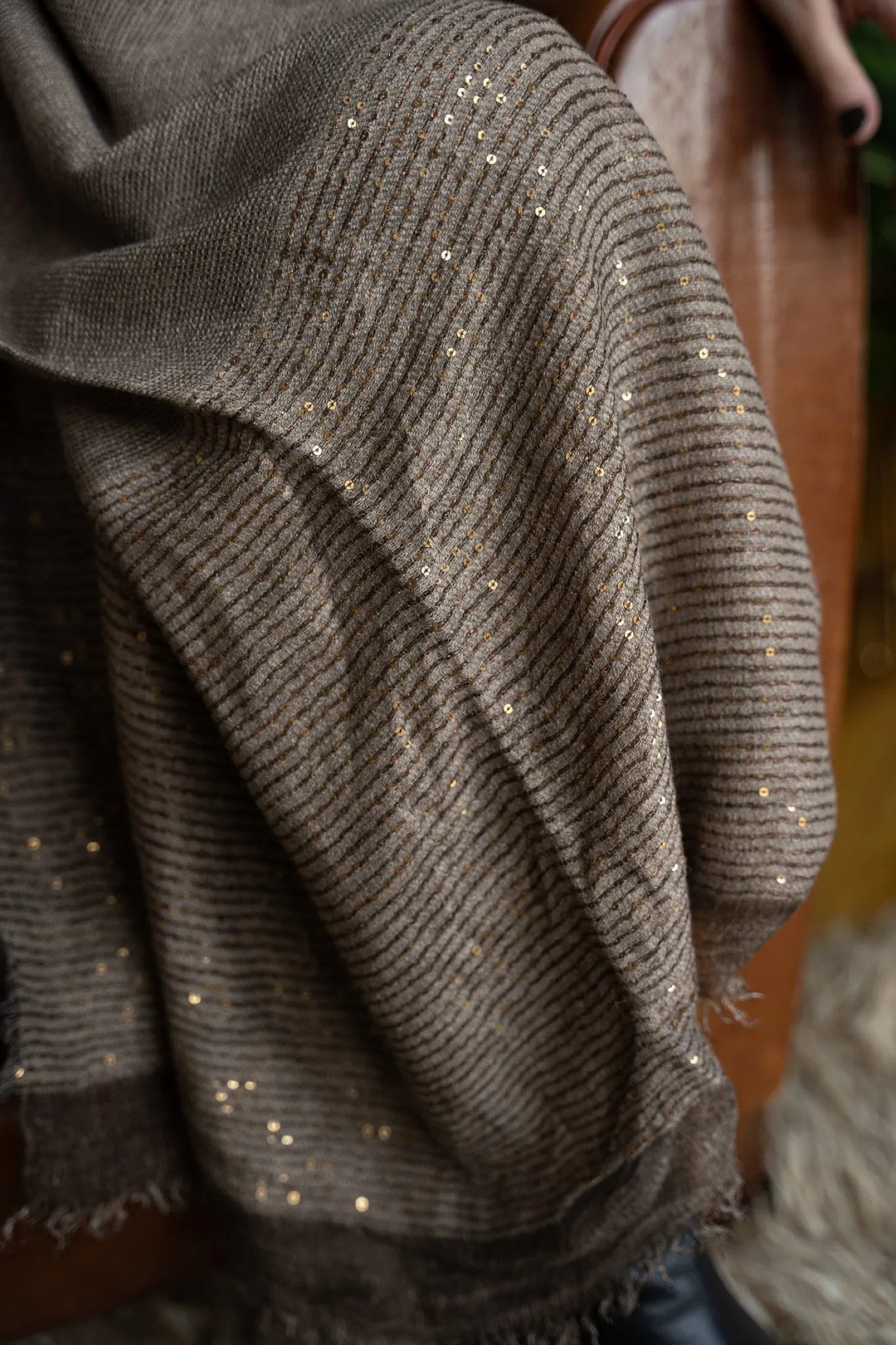 Lenox Scarf Light Brown