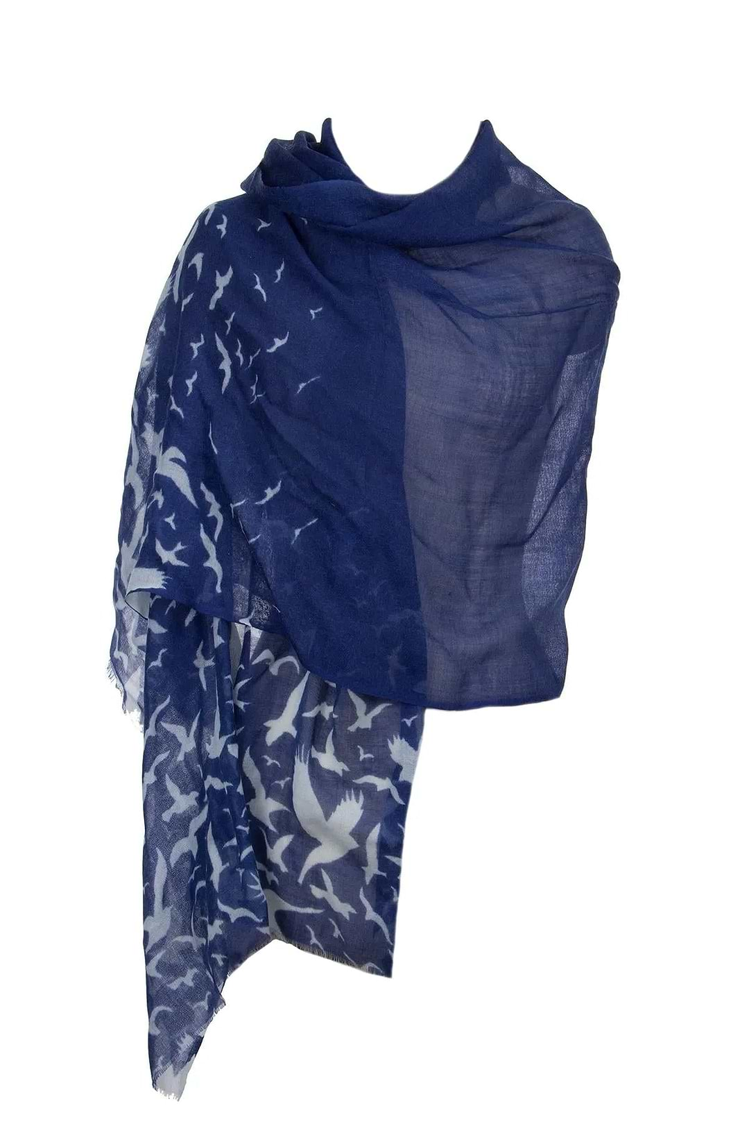 Seagull Scarf Dark Slate Blue