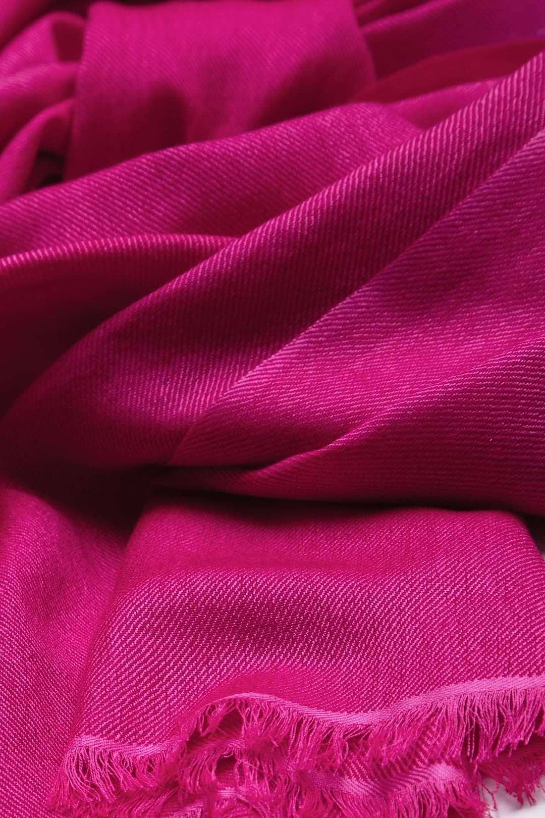 Cashmere Silk Scarf Deep Pink