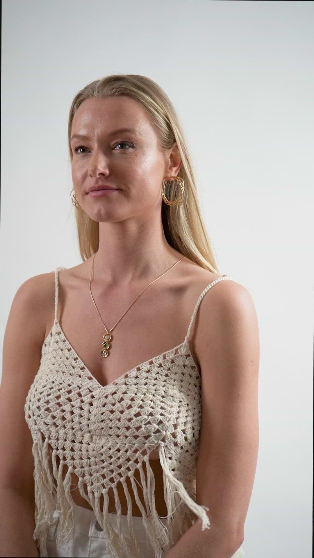 Divine Three Charm Pendant Necklace