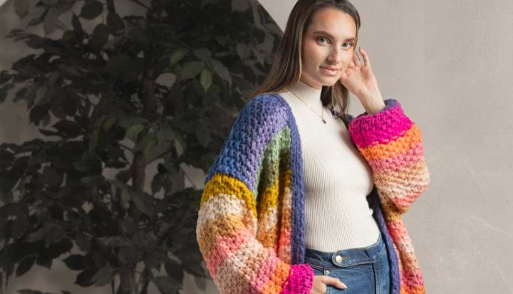 How to Style A Rainbow Cardigan For Every Season