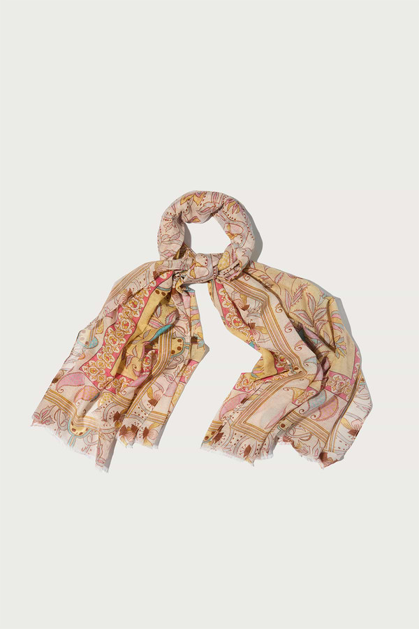Paisley Palm Scarf - Multi