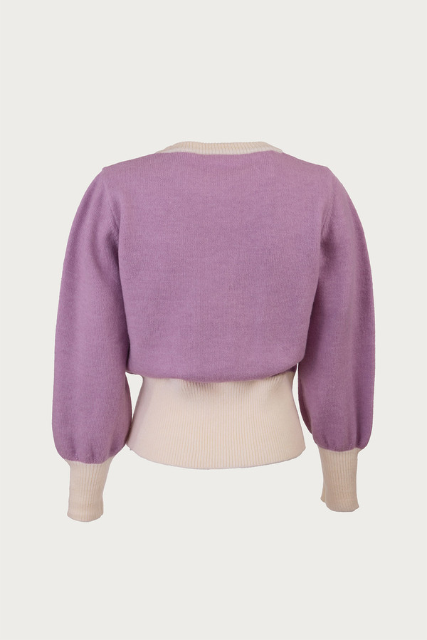 Ruffled Bloom Pullover Sweater