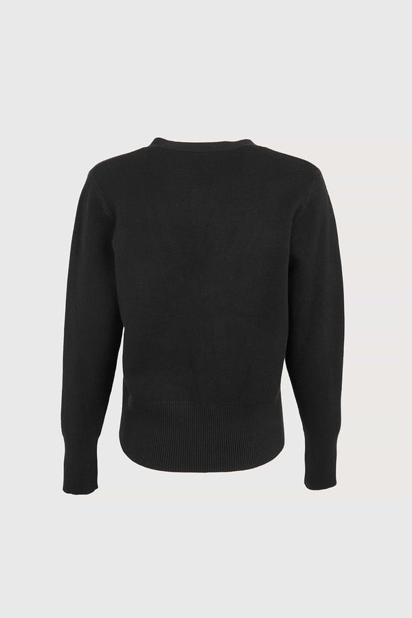 Deco Drip Sparkle Cardigan - Black