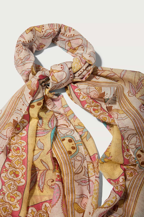 Paisley Palm Scarf - Multi