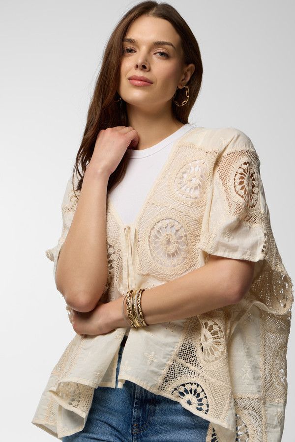 Sundial Lace Cover Up - Ivory