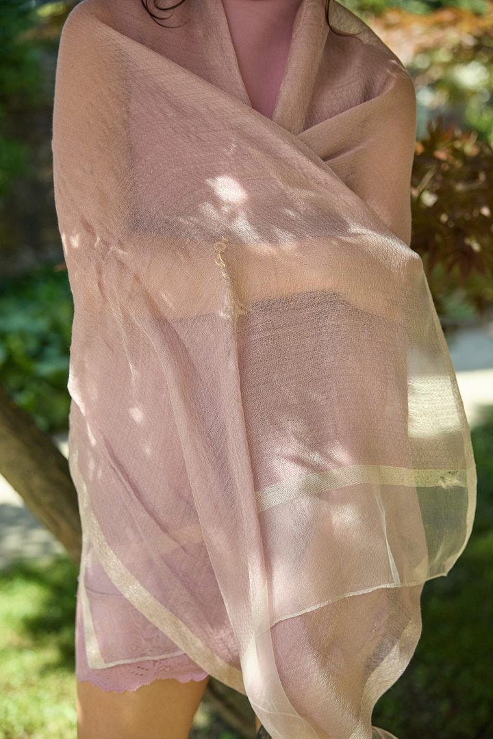 Shimmer Border Scarf