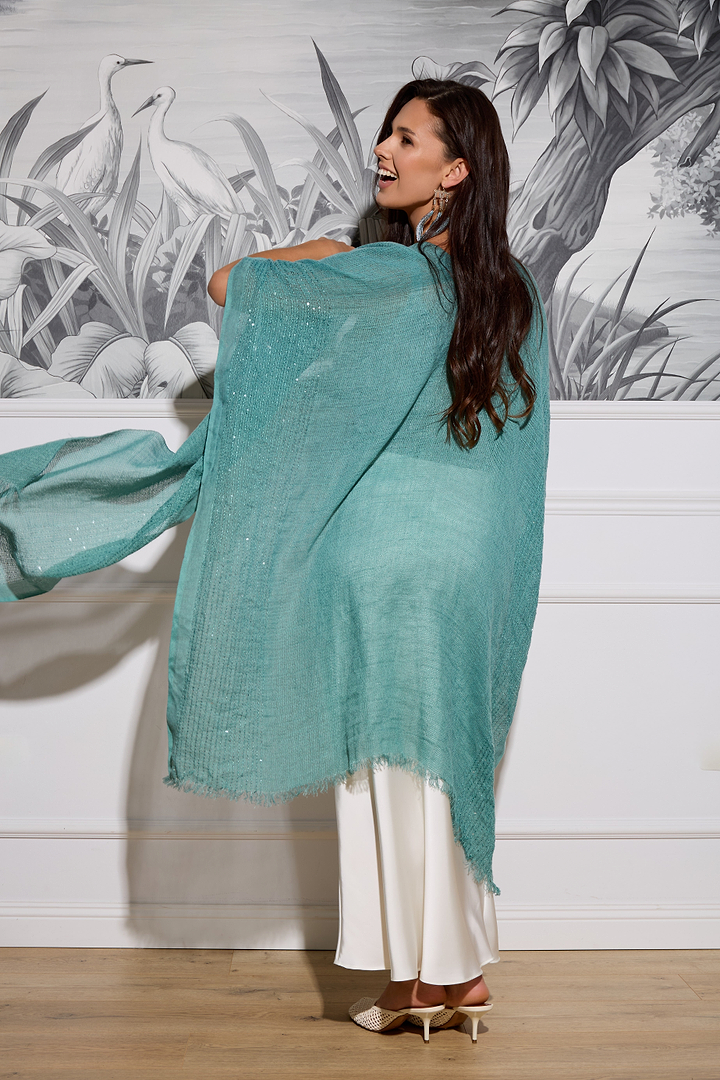 Shimmering Sequin Ruana
