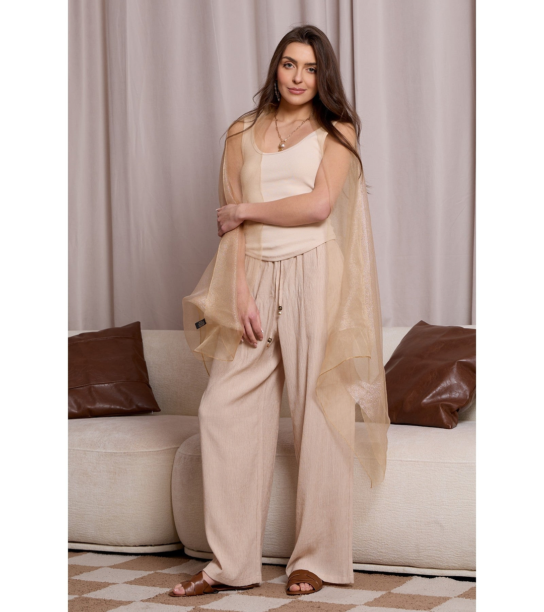 Glitter Dress Scarf - Corn Silk