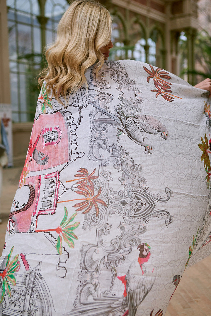 Tropical Vacation Print Scarf