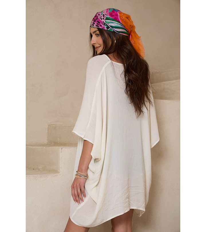 Short Tassel Tie Kaftan
