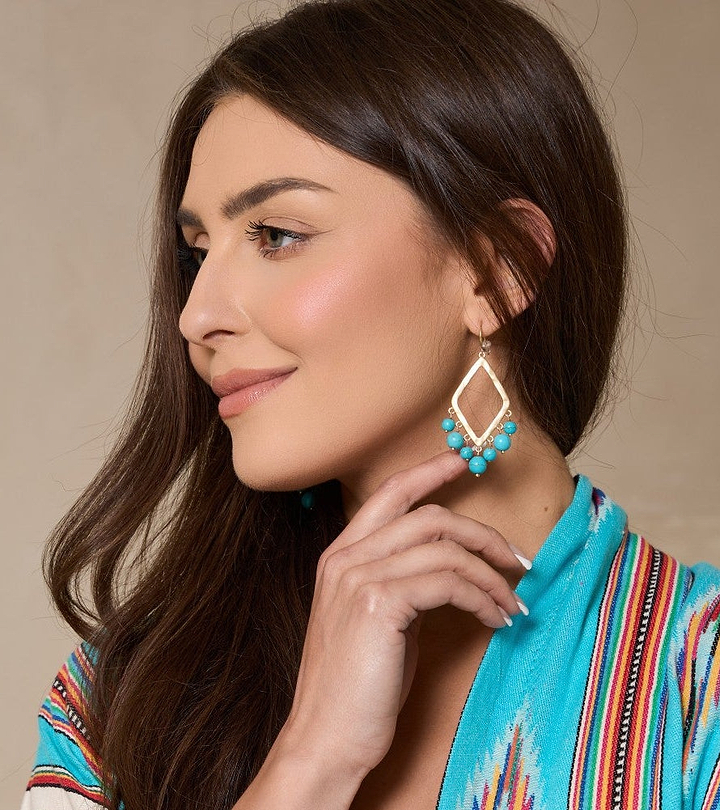 Sun Drop Earring Turquoise