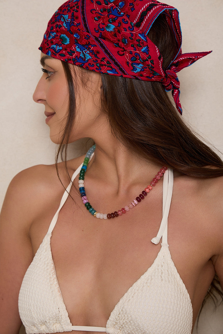 Multicolored Bandana Versatile - Deep Pink