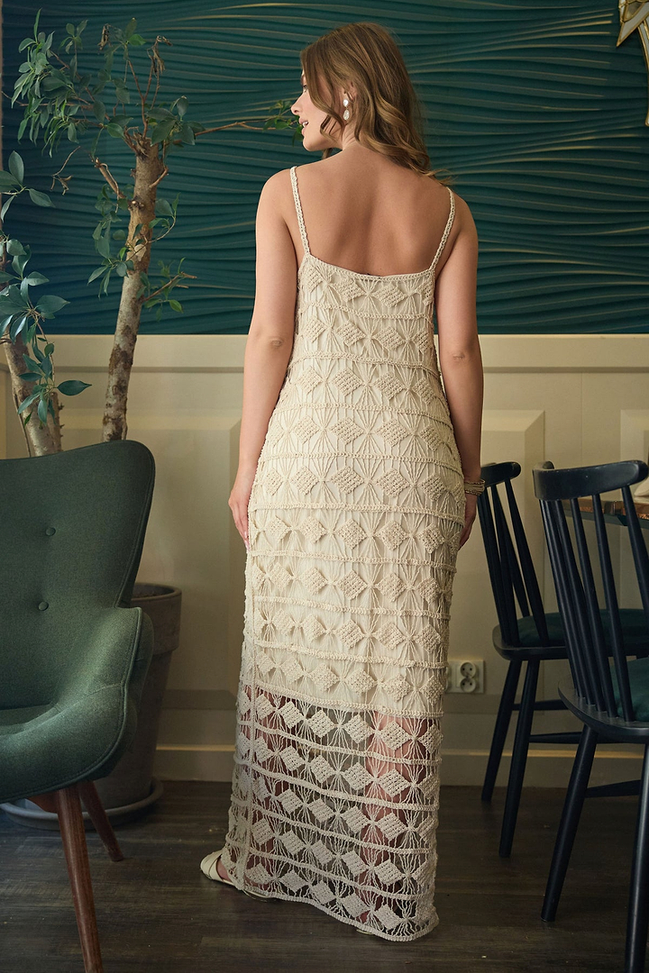 Diamond Crochet Knit Cover Up Dress