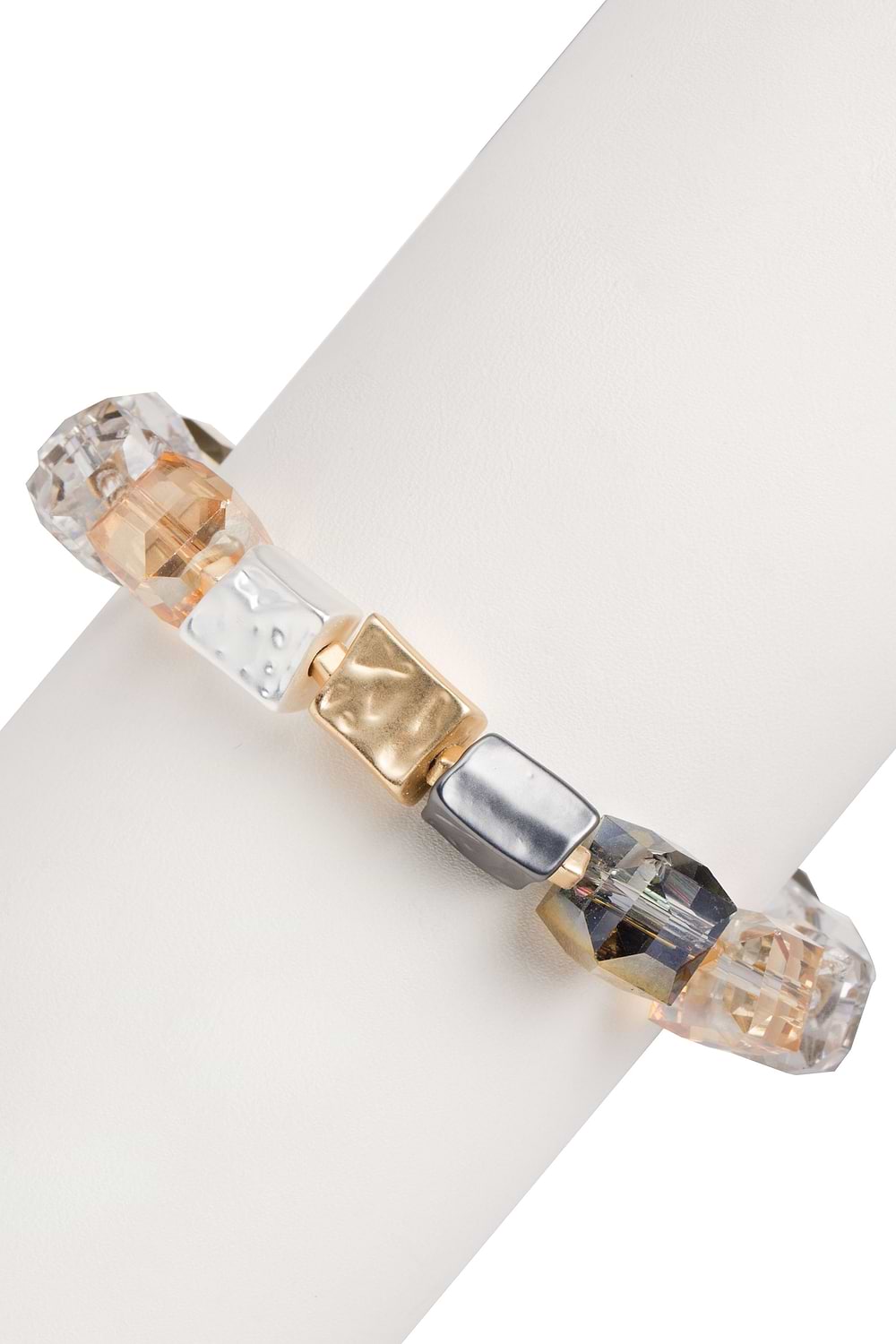 Faceted Bead & Stone Bracelet