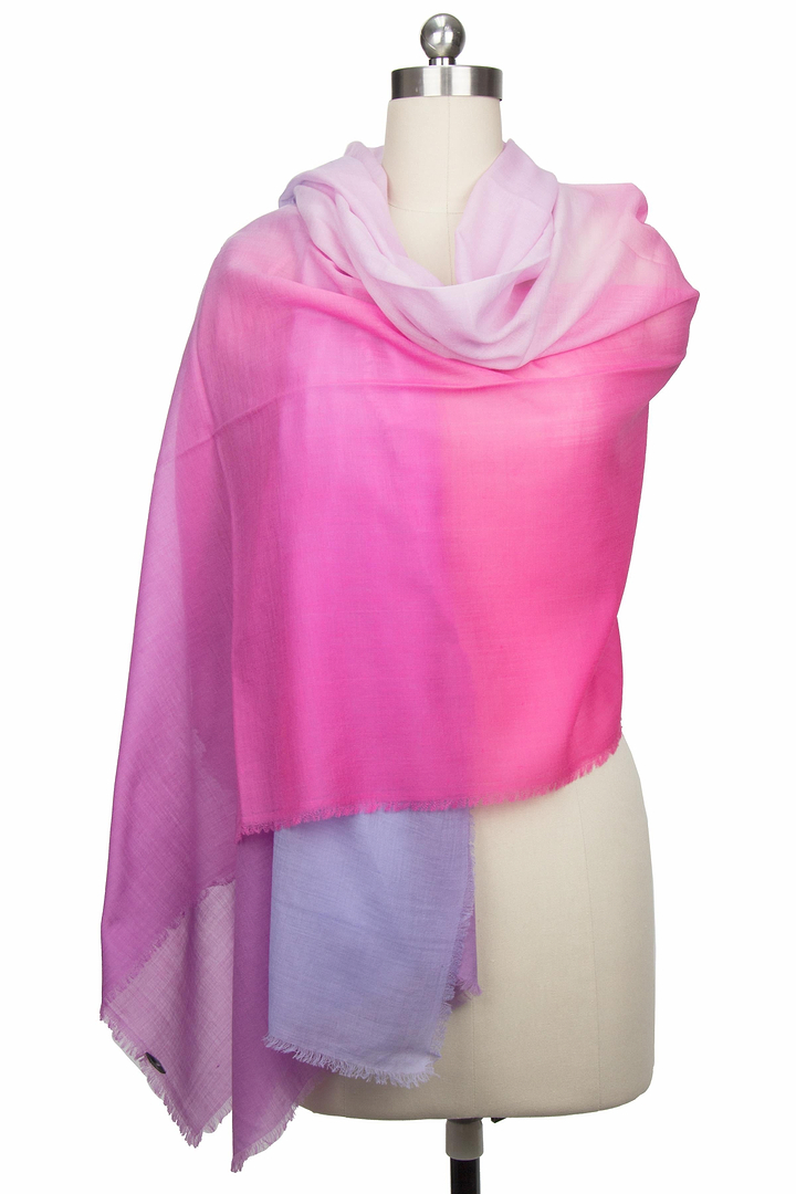 Cashmere Ombre Scarf Hot Pink