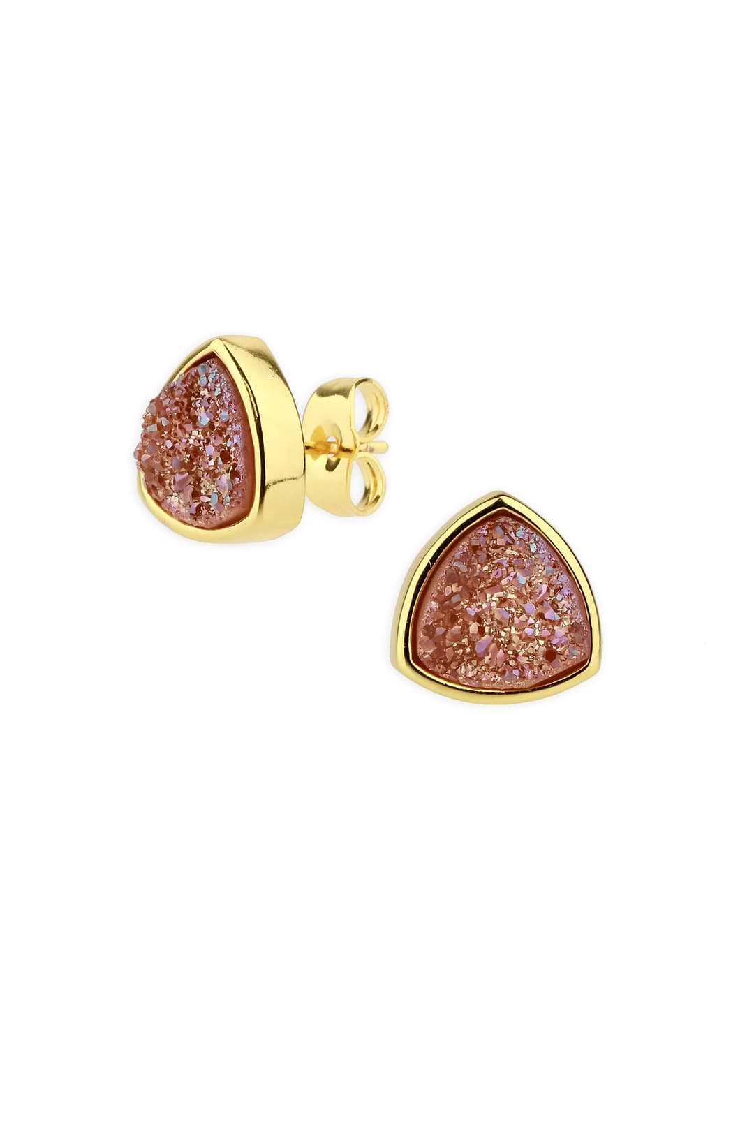 Druzy Stone Studded Earrings