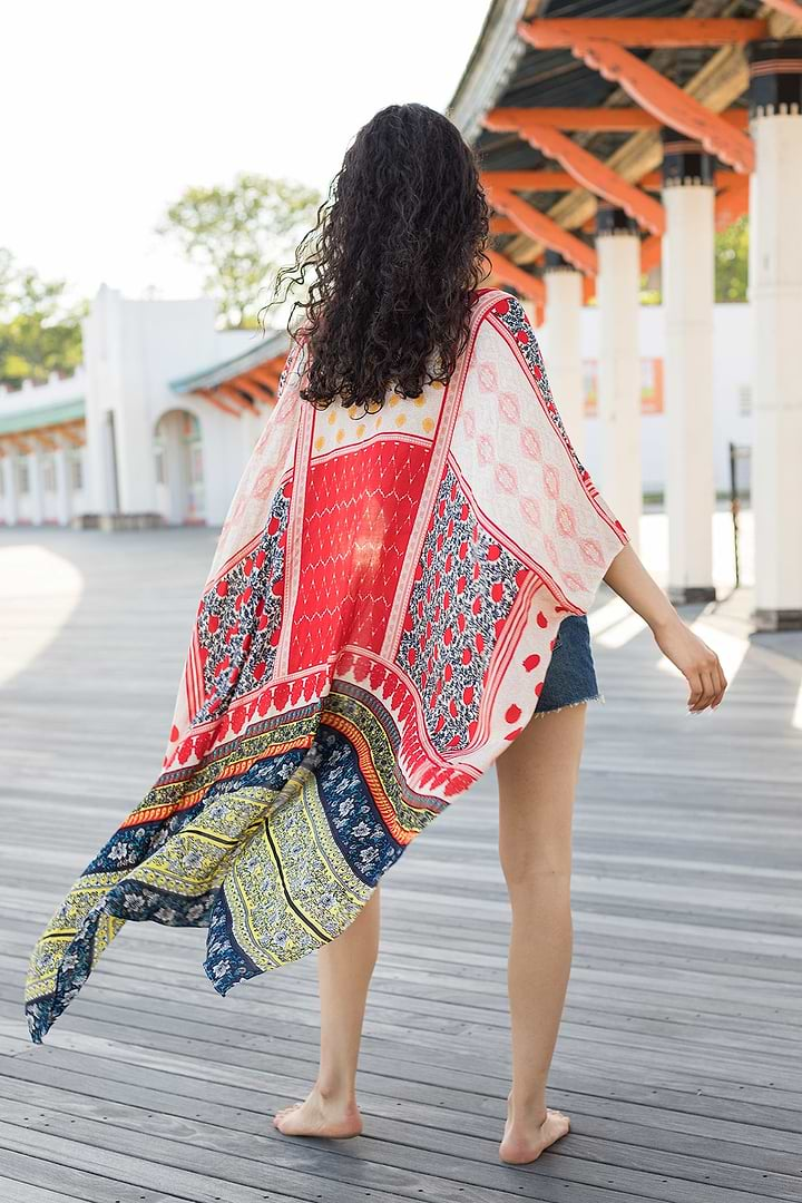 Tropical Block Kimono