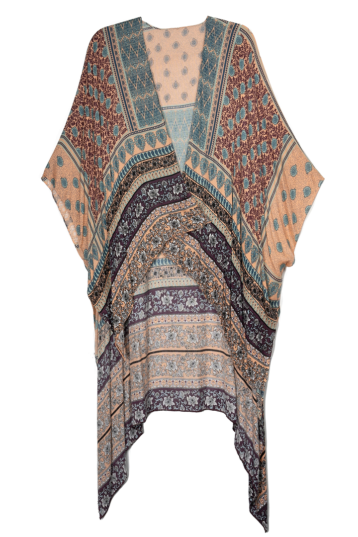 Tropical Block Kimono