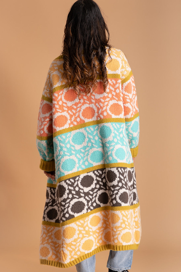 Carina Multi Long Knit Kimono