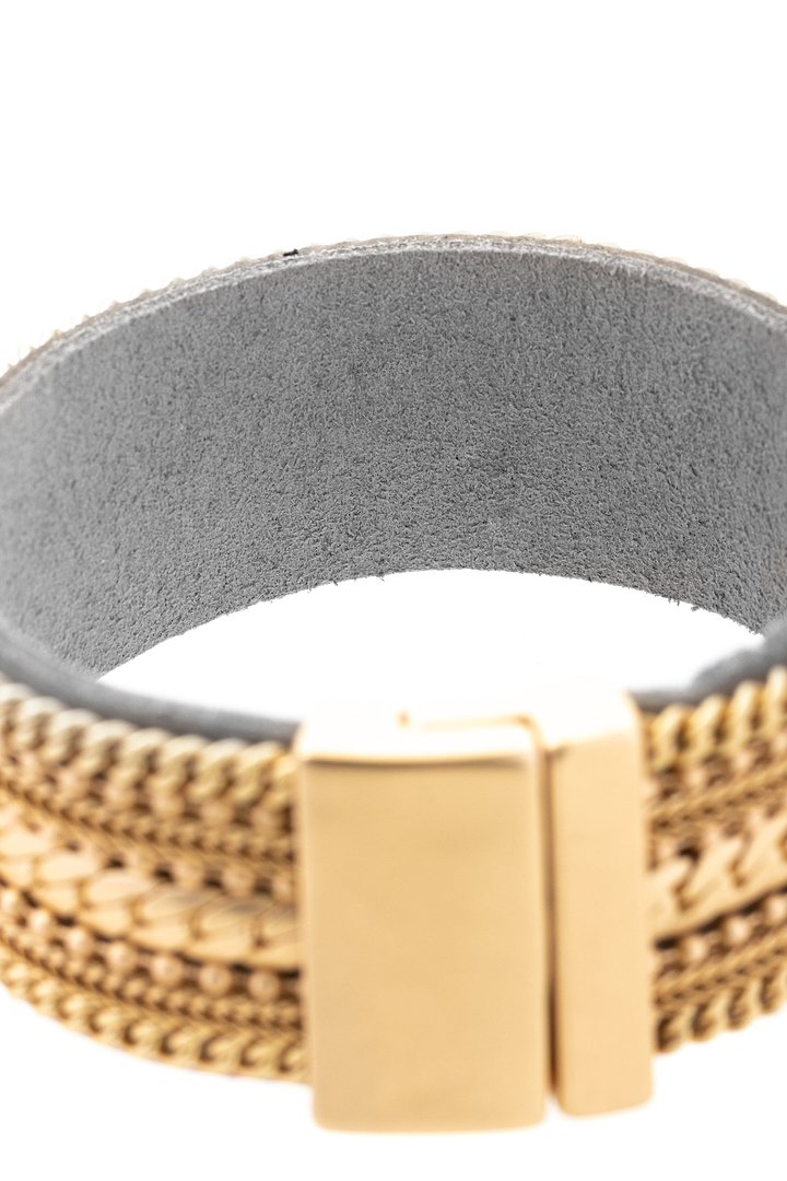 Dainty Chains Leather Bracelet