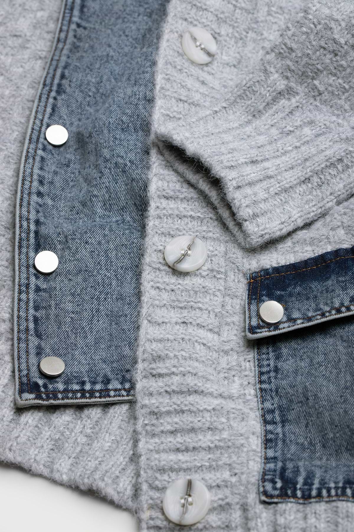 楽天市場】【中古】SOFTHYPHEN ｢DENIM MIX CARDIGAN｣デニム