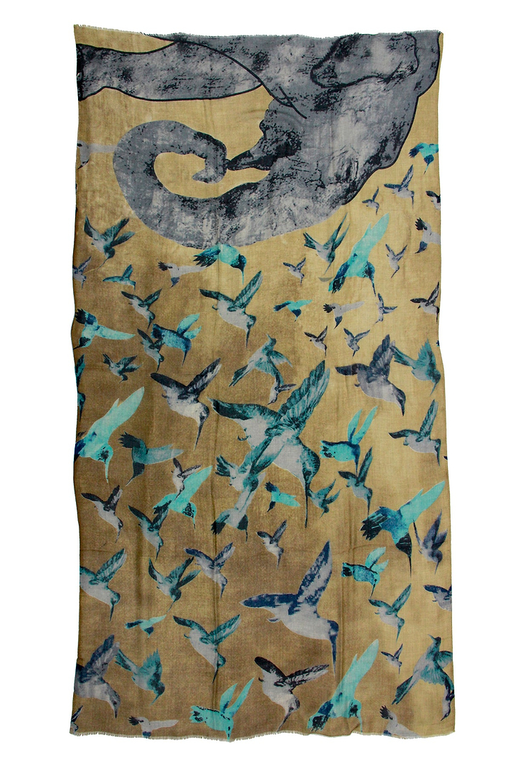 Hummingbird Printed Scarf