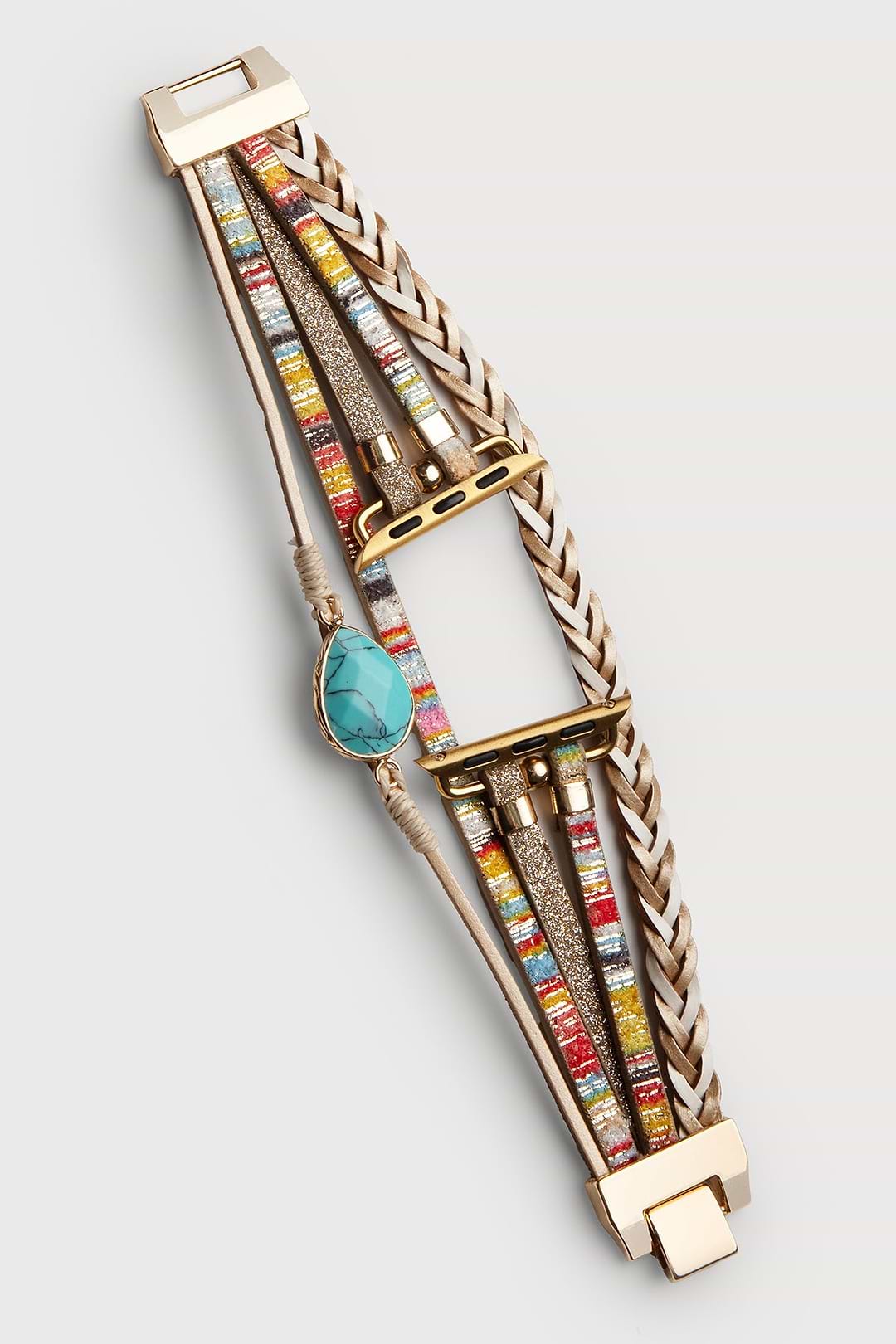Boho Crystal Leather Apple Band