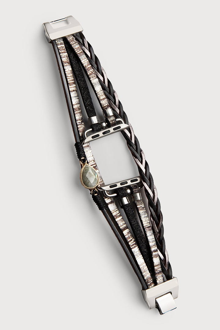 Boho Crystal Leather Apple Band