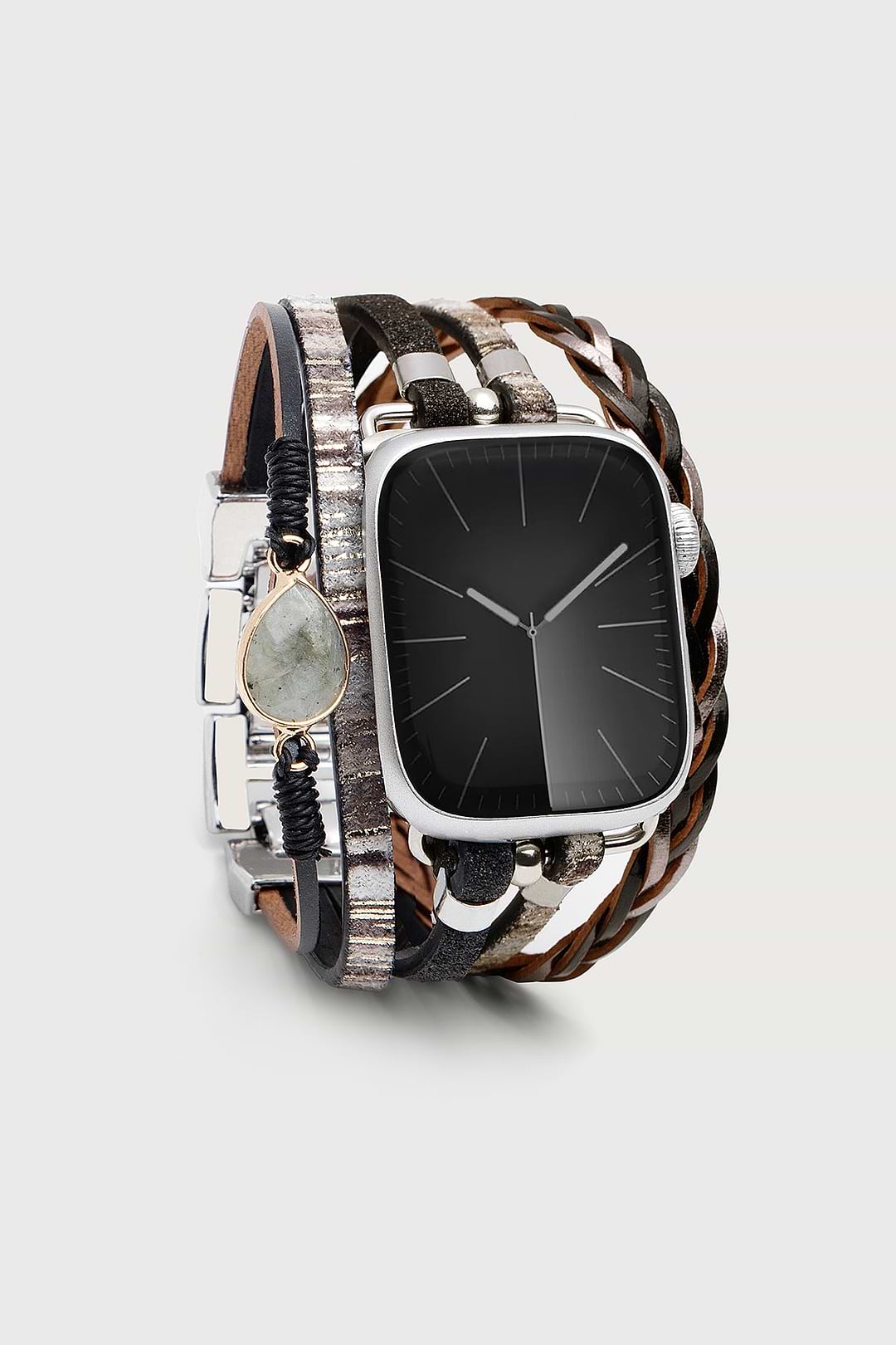 Boho Crystal Leather Apple Band