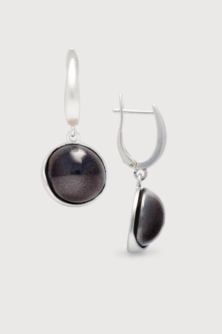 Colored Glass Orb Dangle Earrings