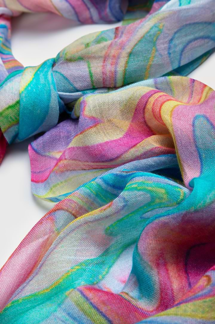 Marbled Multicolored Scarf