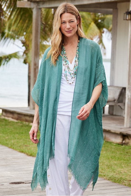 Shimmering Sequin Ruana