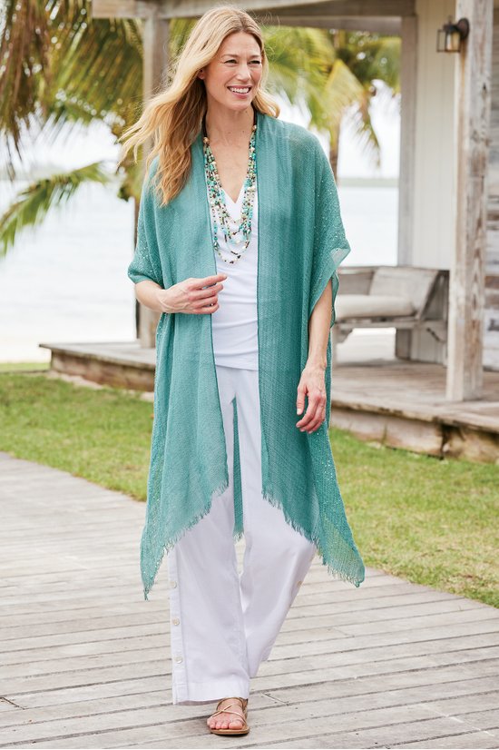 Shimmering Sequin Ruana