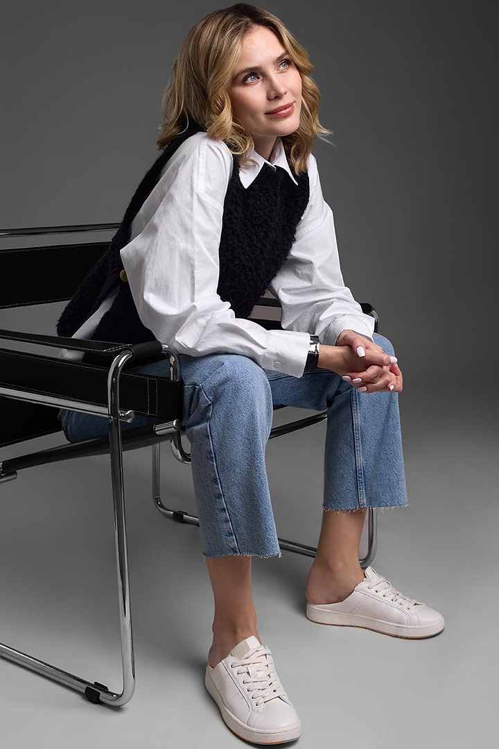 Looped Knit Sweater Vest