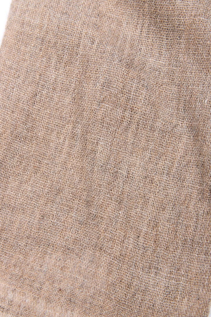Delicate Wool Scarf dark beige