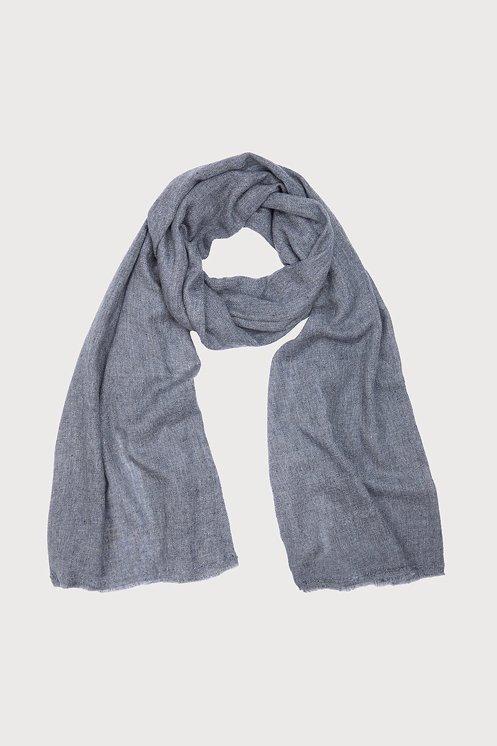 Delicate Wool Scarf light charcoal