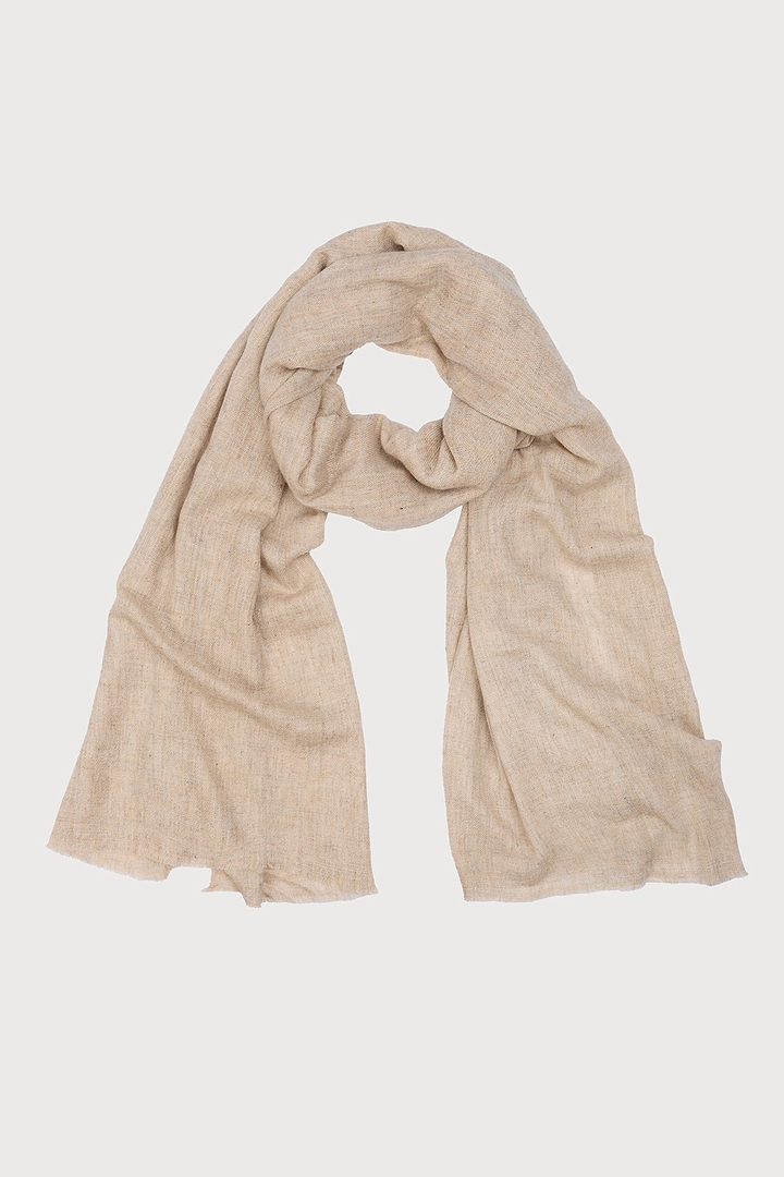 Delicate Wool Scarf light beige