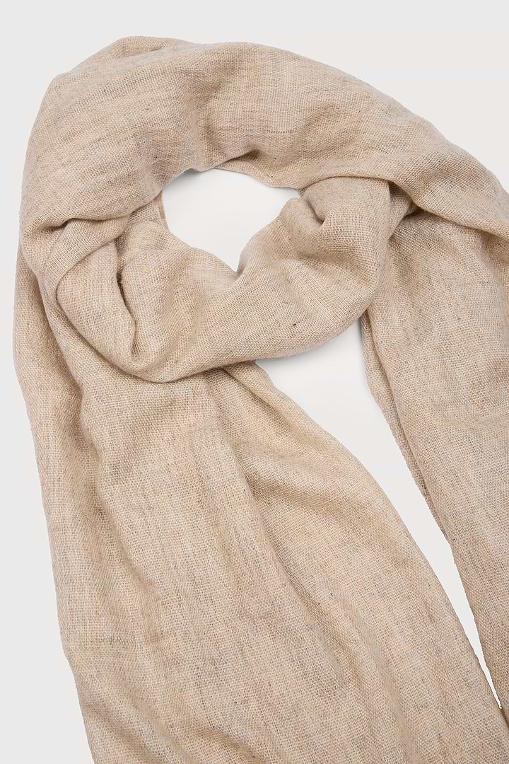 Delicate Wool Scarf light beige