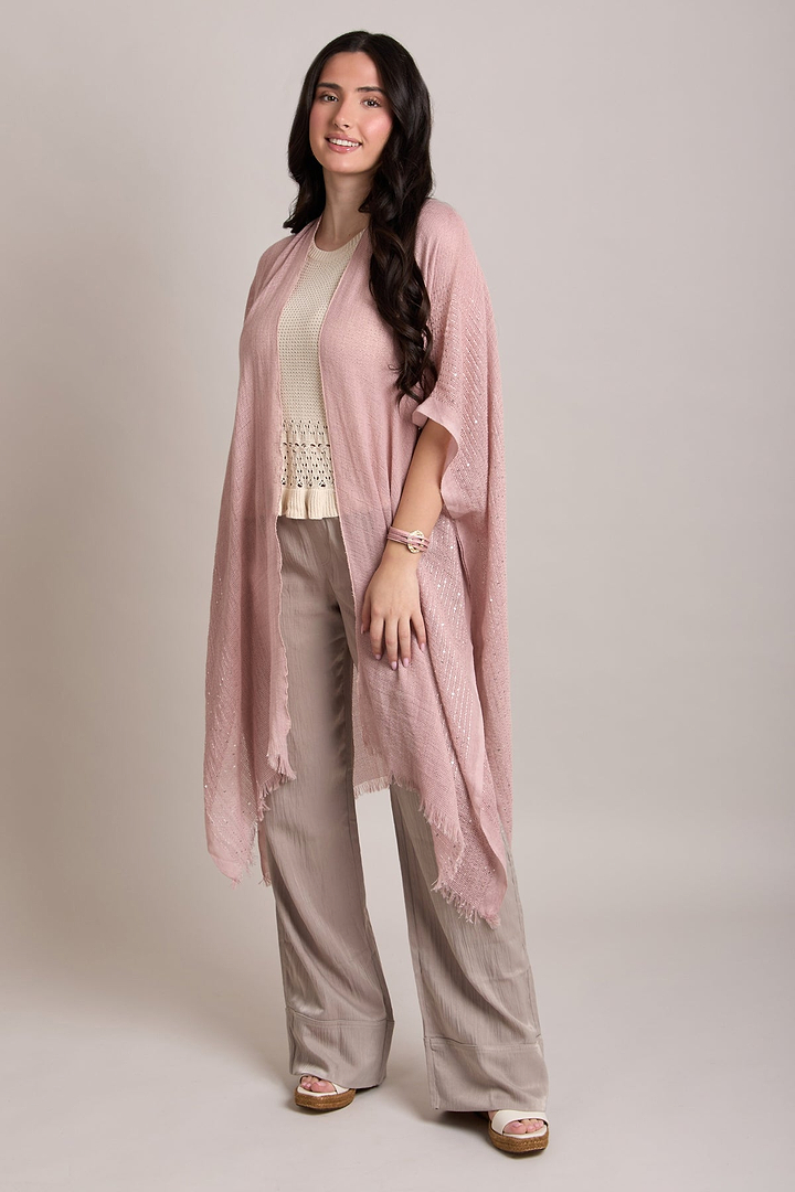 Shimmering Sequin Ruana