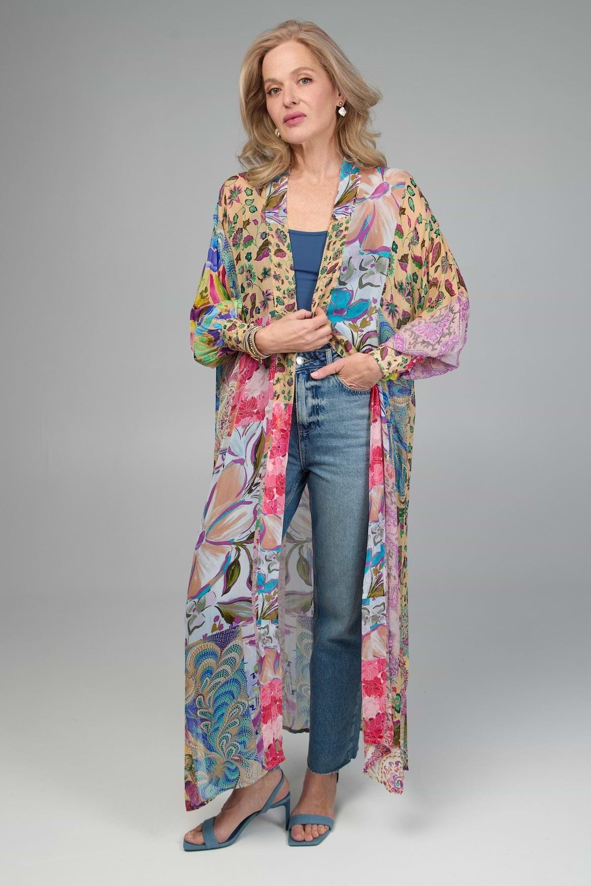 Kith】Floral Seersucker Kimono Jacket