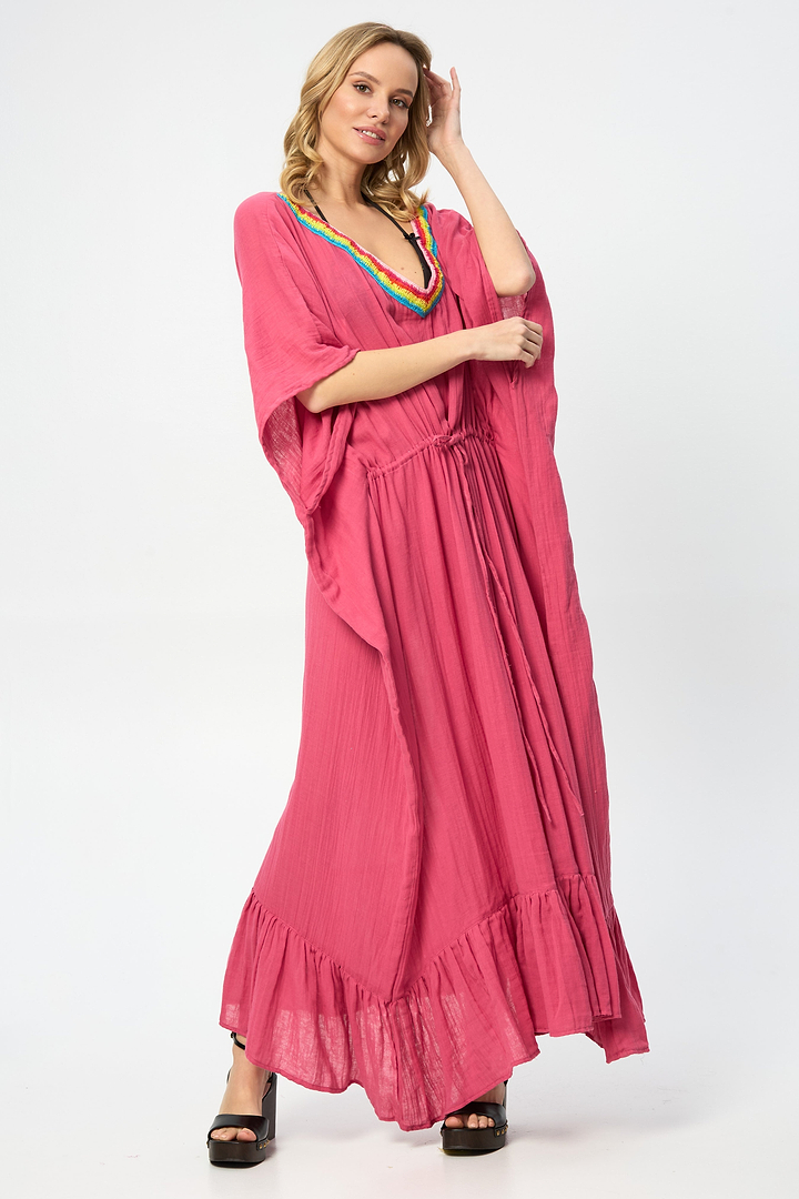 Crochet Rainbow Kaftan Maxi