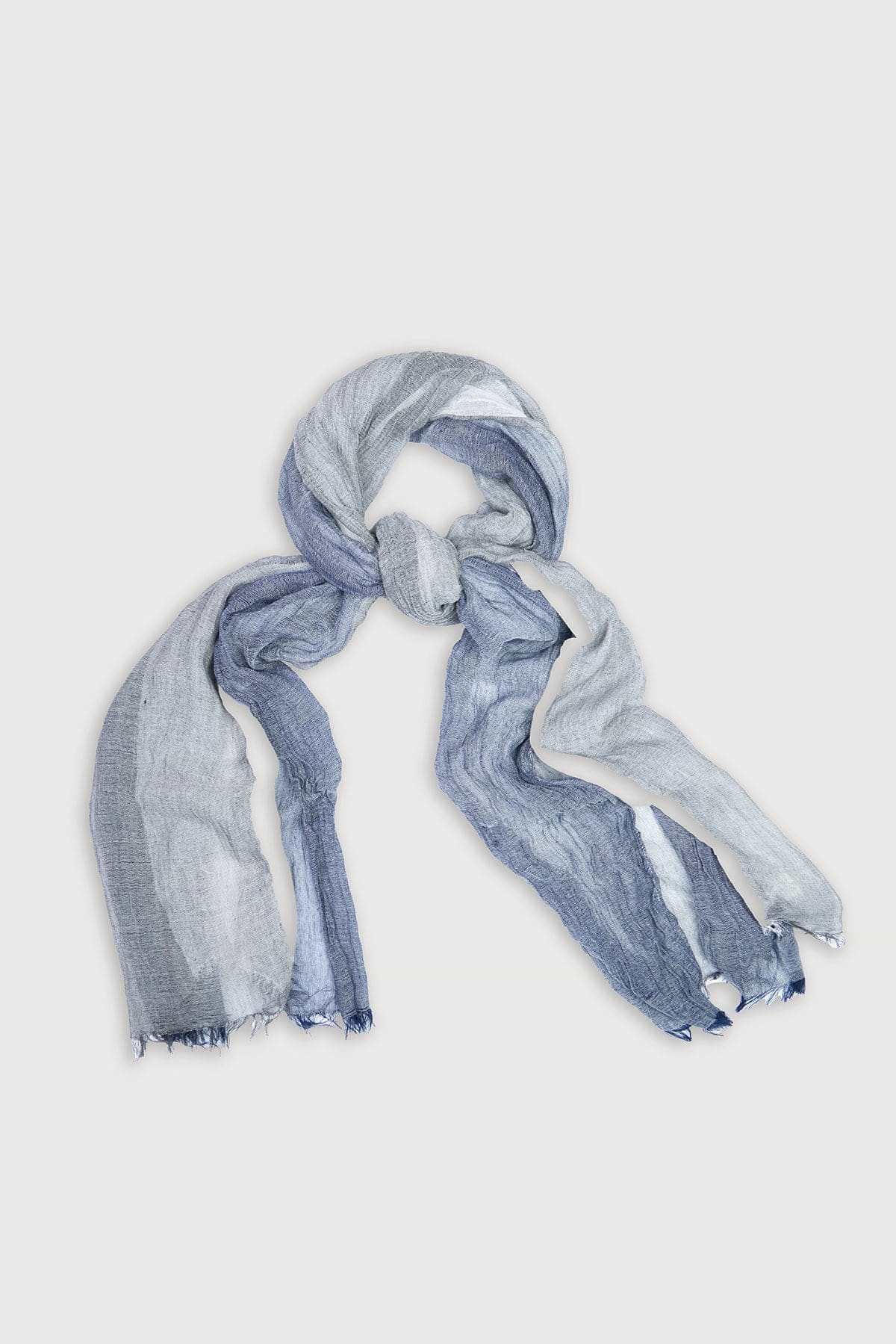 Striped Fringed Beach Scarf