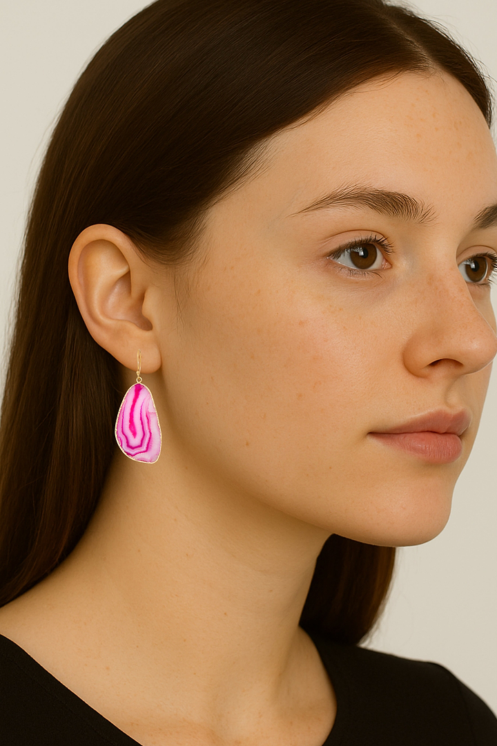 Agate Dangle Earrings