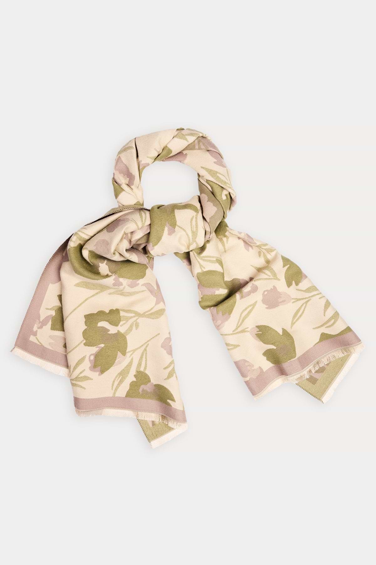 新品　COMFORTABLE REASON Reversible Scarf Vintage Reversible Scarf with Buttons, 100% Zephyr Wool